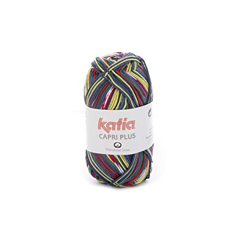 Katia Capri Plus - Farbe: Parchis/Pistacho (101) - 50 g / ca. 125 m Wolle von Katia