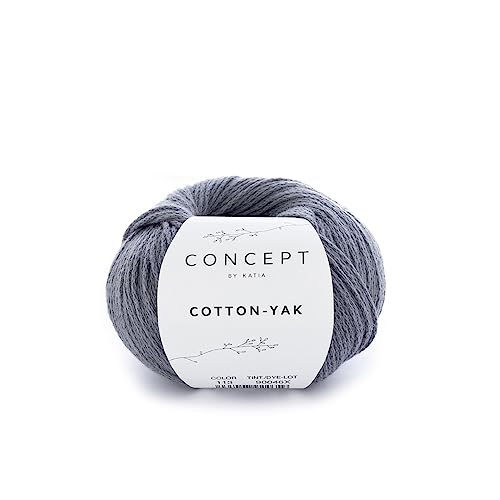 Katia Cotton-Yak - Concept - Farbe: Antracita (113) - 50 g/ca. 130 m Wolle von Katia