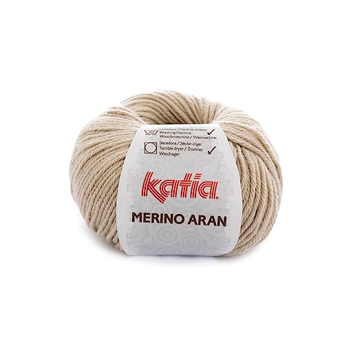 Katia Merino Aran - Farbe: Beige Claro (10) - 100 g/ca. 155 m Wolle von Katia