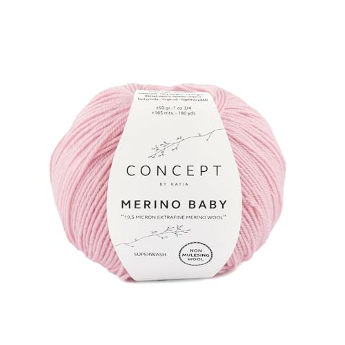 Katia Merino Baby - CONCEPT - Farbe: Rosa Claro (92) - 50 g/ca. 165 m Wolle von Katia