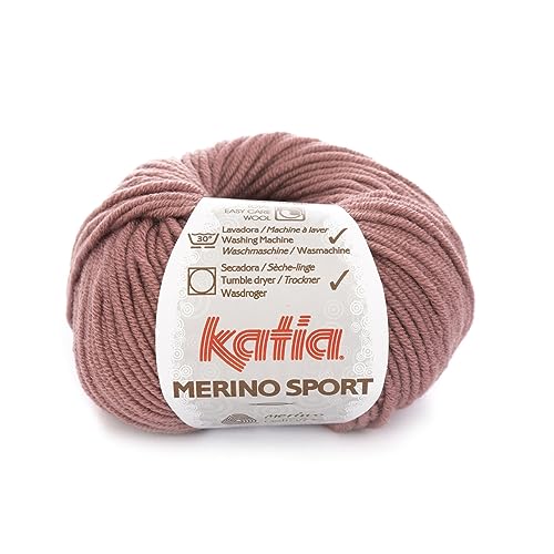 Katia Merinogarn Merino Sport in mittelbraun von Katia