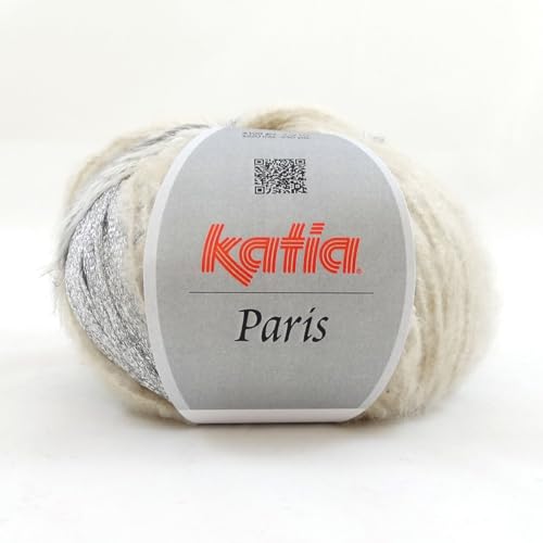 Katia Paris - Farbe: Beige/Plata (50) - 100 g/ca. 220 m Wolle von Katia