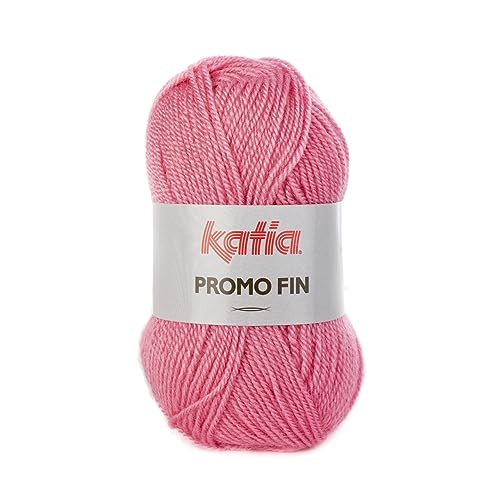 Katia Promo-Fin - Farbe: Rosa Chicle (862) - 50 g/ca. 170 m Wolle von Katia