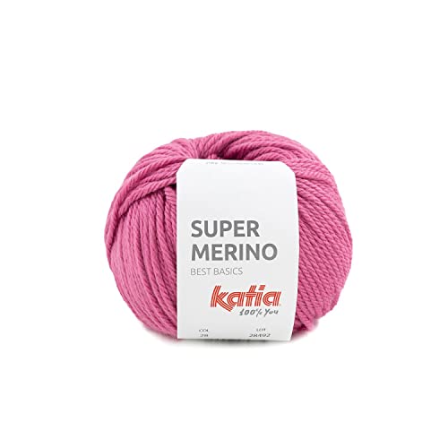 Katia Super Merino - Farbe: Rosa (28) - 100 g/ca. 125 m Wolle von Katia