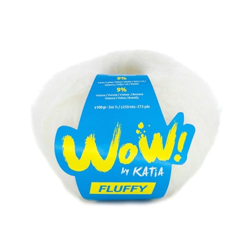 Katia WOW FLUFFY 100g und 250m Knäuel (weiß (80)) von Katia