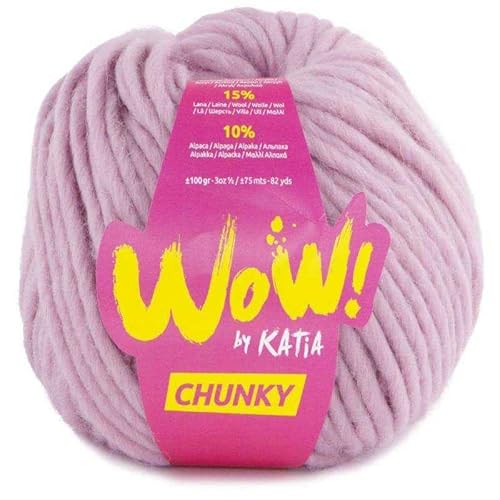 Katia Wow Chunky Wolle Knäuel Rosa Cod.57 von Katia