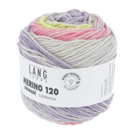 LangYarns 50g "Merino 120 degrade" - Farbe: 15 - pastell - ein phantastisches Allroundgarn & Ganzjahreswolle von Katia