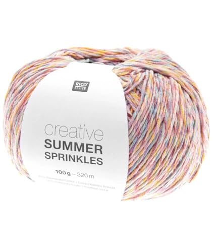 Rico Design 100g Creative Summer Sprinkles - Farbe: 01 - pastell - Das Gute-Laune-Sommergarn. von Katıa