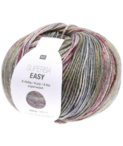 Rico Design 150g Superba Easy - Farbe: 005 - autumn - Das 8-fädige Sockengarn Superba Easy zeichnet sich durch eine Streifenoptik aus. Rico Design 150g Superba Easy - Farbe: 005 - autumn - Das 8-fädige Sockengarn Superba Easy zeichnet sich durch eine Streifenoptik aus. von Katıa