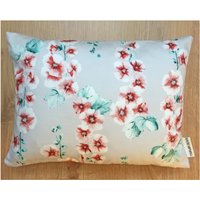 Verkauf Floral Hollyhocks Gemusterte Kissen - Aus Handbemalten Aquarell Kunstwerk Erstellt von KatieHipwellDesign