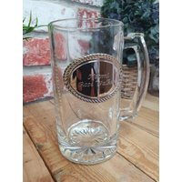 Personalisierter Guardsman 1 Pint Tankard - Graviert Auf Silberplatte Mit Deiner Nachricht von KatiesCustomGifts