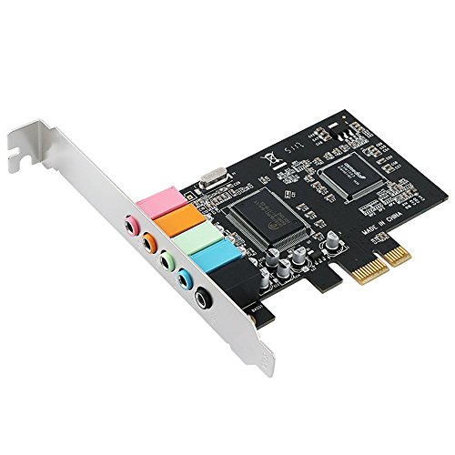 Katigan PCIe Soundkarte 5.1, PCI Express Surround 3D-Audiokarte Fuer PC mit hoher Direct Sound Performance und Low Profile Bracket von Katigan