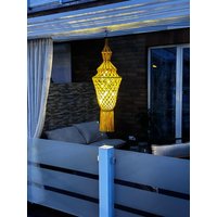 Makramee Lampenschirm Boho Handarbeit von KatinkaMakramee