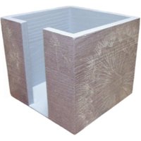 Zettelbox Aus Holz Mit Pusteblume Grau von KatisCreativWelt