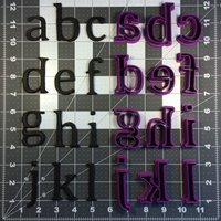 Cambria Schrift Kleinbuchstaben Ausstechformen von KatoBakingSupplies