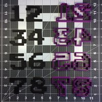 Pixel Schrift Nummer Cookie Cutter Set von KatoBakingSupplies