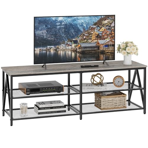 Katrawu TV Stand Long Entertainment Center with sockets and Lights Katrawu TV Stand Long Entertainment Center with sockets and Lights von Katrawu