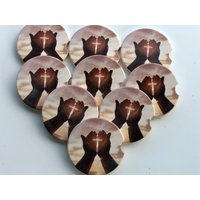 Bibel-Vers Custom Keramik Auto Untersetzer, Werbegeschenk, Benutzerdefinierte Untersetzer von KatsSideKicks