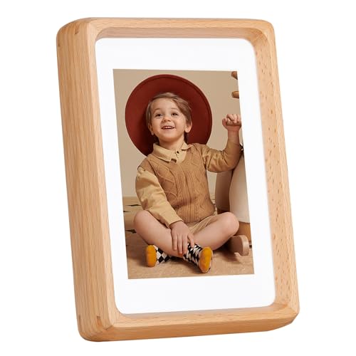 Kattepote Bilderrahmen 6x4 Zoll, Fotorahmen 10x15 cm, Tisch-oder Wandmontage, für Fotos bis 10 x 15 cm und mit Passepartout für Fotos bis 7 x 10 cm, aus Buchenholz Kattepote Bilderrahmen 6x4 Zoll, Fotorahmen 10x15 cm, Tisch-oder Wandmontage, für Fotos bis 10 x 15 cm und mit Passepartout für Fotos bis 7 x 10 cm, aus Buchenholz von Kattepote