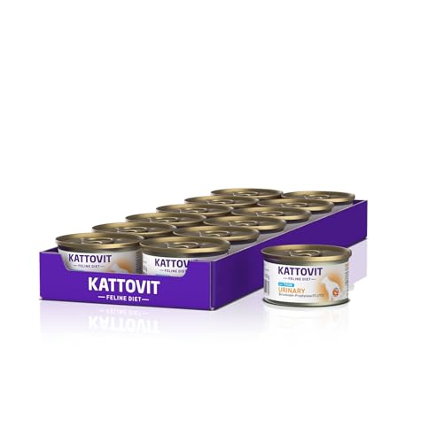KATTOVIT - Urinary Nassfutter für Katzen | Diätfutter für ausgewachsene Katzen mit Harnwegserkrankungen | Alleinfuttermittel in der Dose | 12 x 85 g Thunfisch KATTOVIT - Urinary Nassfutter für Katzen | Diätfutter für ausgewachsene Katzen mit Harnwegserkrankungen | Alleinfuttermittel in der Dose | 12 x 85 g Thunfisch von Kattovit