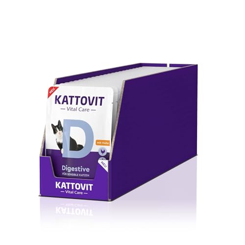 KATTOVIT Vital Care Digestive Huhn, 24x85g, Nassfutter in Sauce für Katzen KATTOVIT Vital Care Digestive Huhn, 24x85g, Nassfutter in Sauce für Katzen von Kattovit