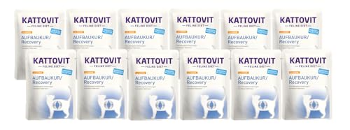 Kattovit Feline Diet Aufbaukur/Recovery 12 x 85g | mit einem besonders hohen Energiegehalt in Einer leicht verdaulichen Zusammensetzung | Nassfutter für ausgewachsene Katzen Kattovit Feline Diet Aufbaukur/Recovery 12 x 85g | mit einem besonders hohen Energiegehalt in Einer leicht verdaulichen Zusammensetzung | Nassfutter für ausgewachsene Katzen von Kattovit