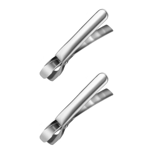 2 Stück Anti-Hot Dish Gripper,Rutschfeste Edelstahl Retriever Zange Clip Hot Dish Teller Schüssel Clip Retriever Tongs KüChenutensilien zum Heben heißer Schalen Schüssel Topf von Katutude