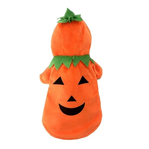 Halloween Hundemantel Haustier Kostüm, Lustiges Haustierkostüm, Halloween Kürbis Kostüme für Hunde und Katzen, Halloween Party Hund Kostüme, Haustiere Cosplay Kostüm, XL von Katutude