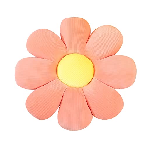 Katutude Blumen Plüschkissen, Süßes Blumenform Sitzkissen Blumen Bodenkissen Weiche Stuhl Kissen Sitzpolster Sofakissen Überwurfkissen für Schlafzimmer Hause Garten Büro (Rosa, 40cm) von Katutude