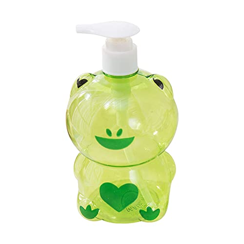 Katutude Leere Pumpflasche Kinder Seifenspender Cartoon Frosch Ente Hand Seife Pumpe Spender Lotion Flaschen Körperlotion Shampoo Dusche Gel Dispenser für Küche Badezimmer von Katutude