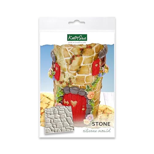 Stone Panel Design Mat Silicone Mould for Cake Decorating, Cupcakes, Sugarcraft, Candies, Crafts and Clay, Food Safe von Katy Sue