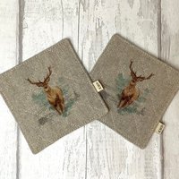 Untersetzer Set - Hirsche Hirsch Natur von KatyMasonDesigns