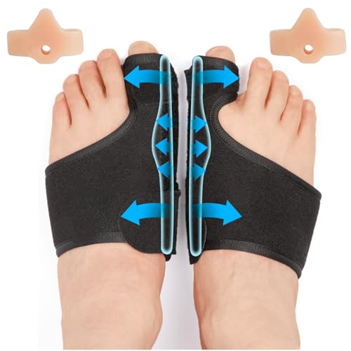 Katyjun 2x Hallux Valgus Korrektur Schiene mit 2x Zehenspreizer, Bunion Corrector von Katyjun