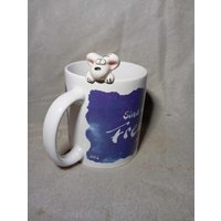 Vintage Diddl Kaffeebecher Mit Figur Sind Wir Wieder Freunde ? von Katzenladen
