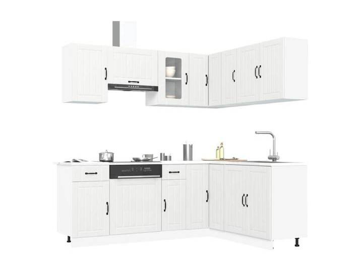 11-tlg. Küchenschrank-Set Kalmar Weiß Holzwerkstoff von Kauf-Unique Marketplace