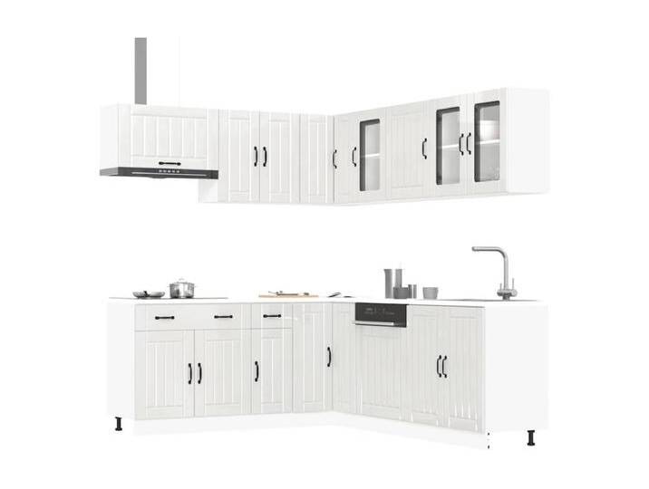 11-tlg. Küchenschrank-Set Lucca Hochglanz-Weiß Holzwerkstoff von Kauf-Unique Marketplace