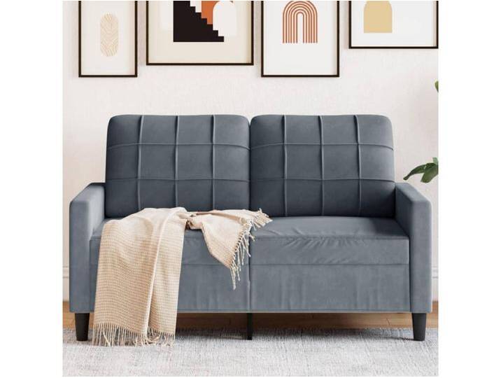 2-Sitzer-Sofa Dunkelgrau 120 cm Samt von Kauf-Unique Marketplace