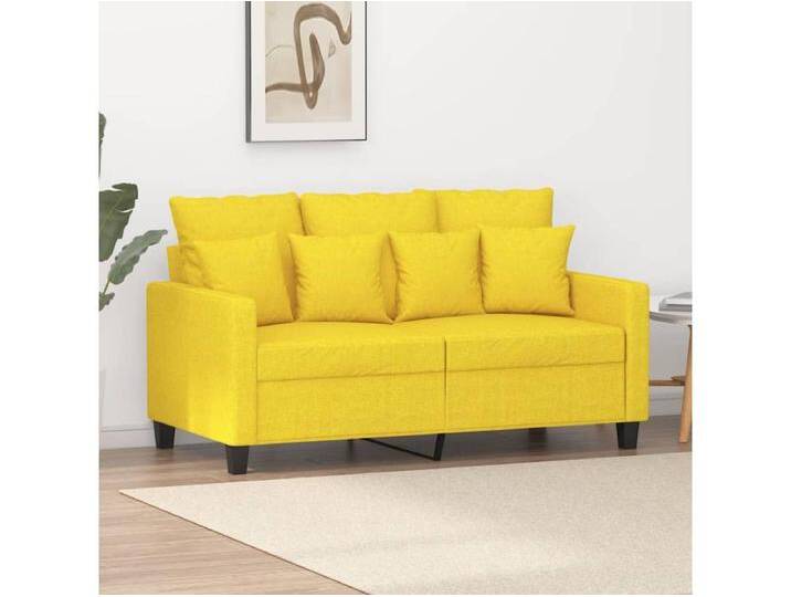 2-Sitzer-Sofa Hellgelb 120 cm Stoff von Kauf-Unique Marketplace