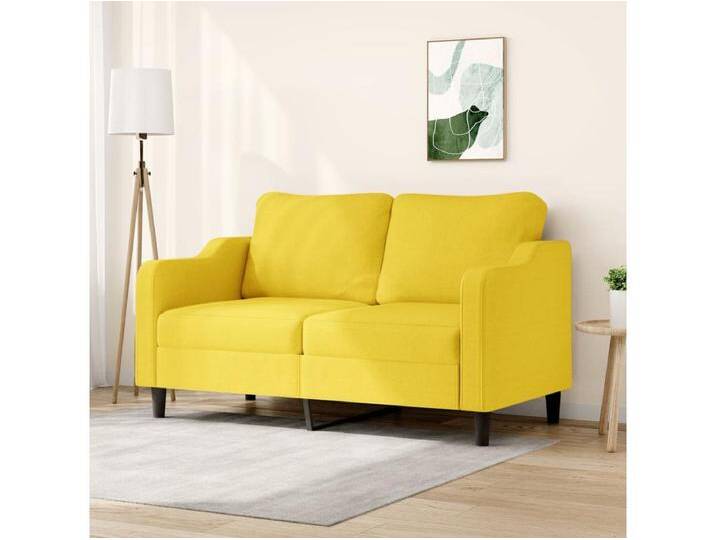 2-Sitzer-Sofa Hellgelb 140 cm Stoff von Kauf-Unique Marketplace