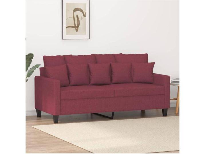 2-Sitzer-Sofa Weinrot 140 cm Stoff 2-Sitzer-Sofa Weinrot 140 cm Stoff von Kauf-Unique Marketplace