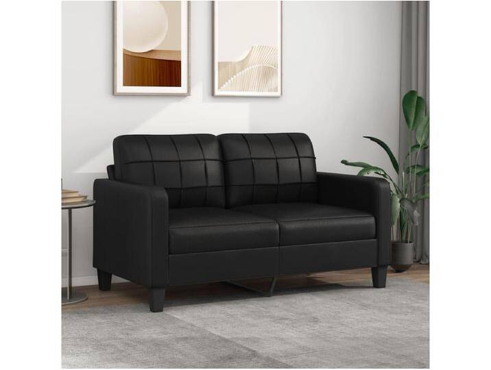 2-Sitzer-Sofa Wohnzimmersofa Schwarz 140 cm Kunstleder -gkd880573 von Kauf-Unique Marketplace
