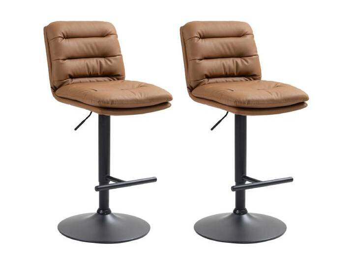2er Set Barhocker Damar Kunstleder schwarz von Kauf-Unique Marketplace