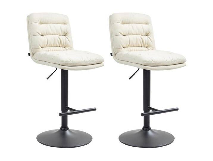 2er Set Barhocker Damar Stoff schwarz von Kauf-Unique Marketplace