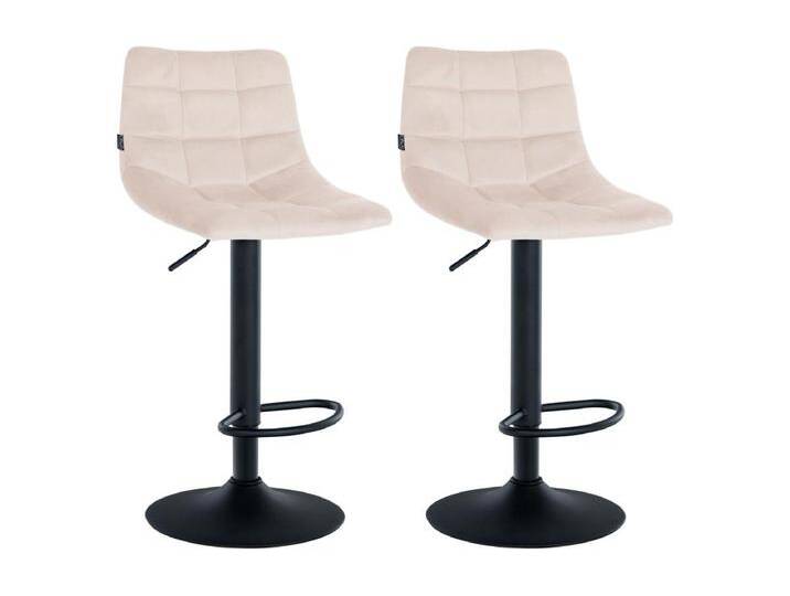 2er Set Barhocker Jerry Samt schwarz von Kauf-Unique Marketplace
