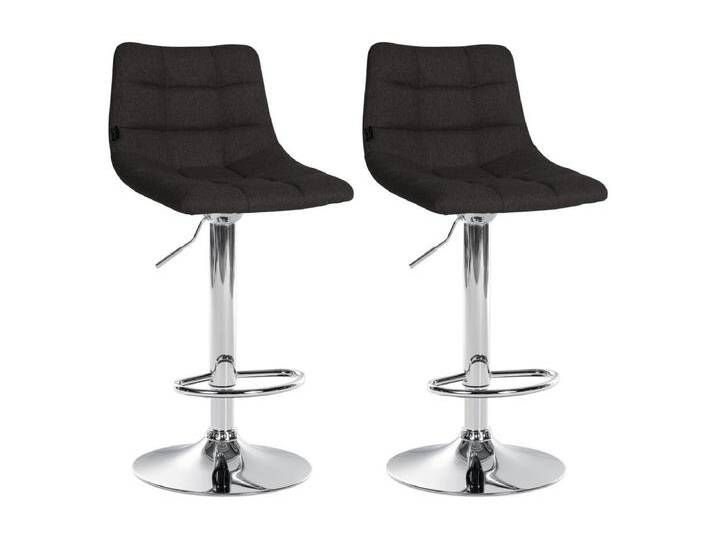 2er Set Barhocker Jerry Stoff chrom 2er Set Barhocker Jerry Stoff chrom von Kauf-Unique Marketplace