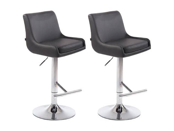 2er Set Barhocker - Kunstleder & Metall - grau - Club von Kauf-Unique Marketplace