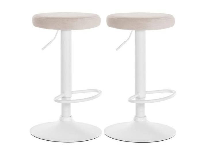 2er Set Barhocker Ponte Samt wei� 2er Set Barhocker Ponte Samt wei� von Kauf-Unique Marketplace