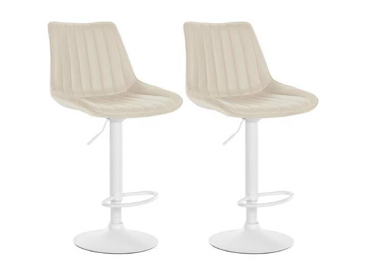 2er Set Barhocker Toni Kunstleder wei� von Kauf-Unique Marketplace