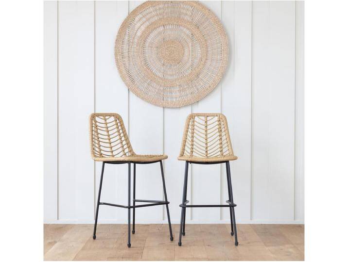 2er Set Barhocker aus synthetischem Rattan OKA von Kauf-Unique Marketplace