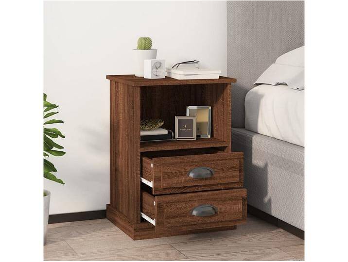 2er-Set Nachttische Nachtschrank Braun Eichen-Optik 43x36x60 cm -RN93445 2er-Set Nachttische Nachtschrank Braun Eichen-Optik 43x36x60 cm -RN93445 von Kauf-Unique Marketplace